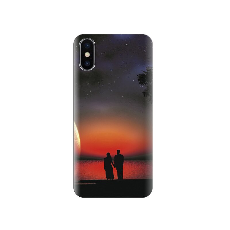 Husa silicon IPHONE X Romantic Night On Sea