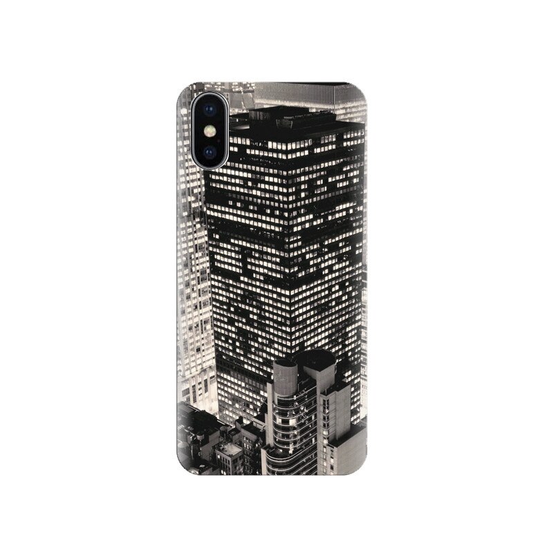Husa silicon IPHONE X Black And White Citys Gallery