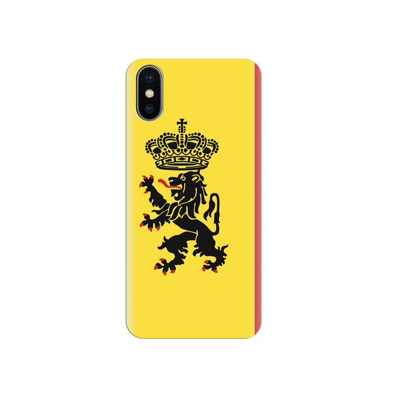 Husa silicon IPHONE X Belgium Flag And Gerb