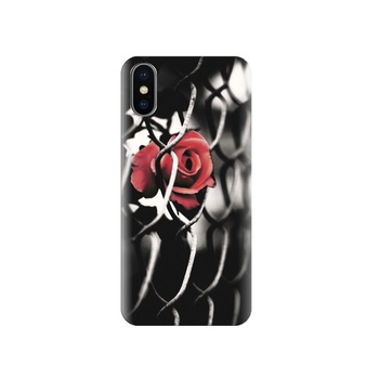 Husa silicon IPHONE X Black And White Rose Love Hd Pics Husa silicon IPHONE X Black And White Rose Love Hd Pics