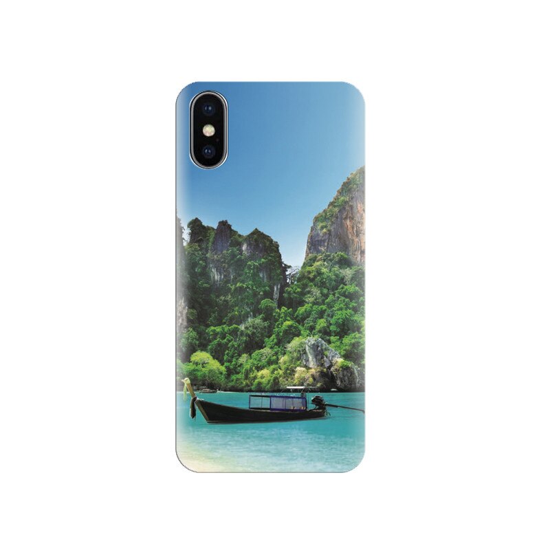 Husa silicon IPHONE X Boat And Rocks In Thailand