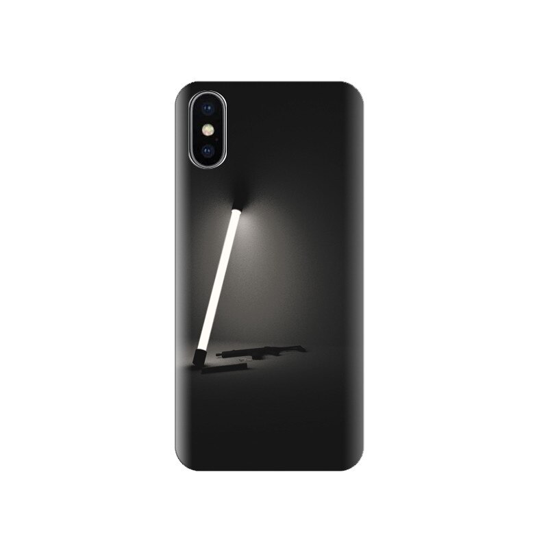 Husa silicon IPHONE X Simple Black Photographs