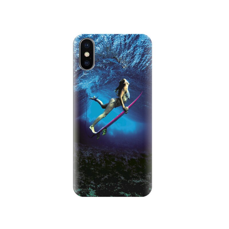 Husa silicon IPHONE X Bikini Hot Girl Swim Under Waters