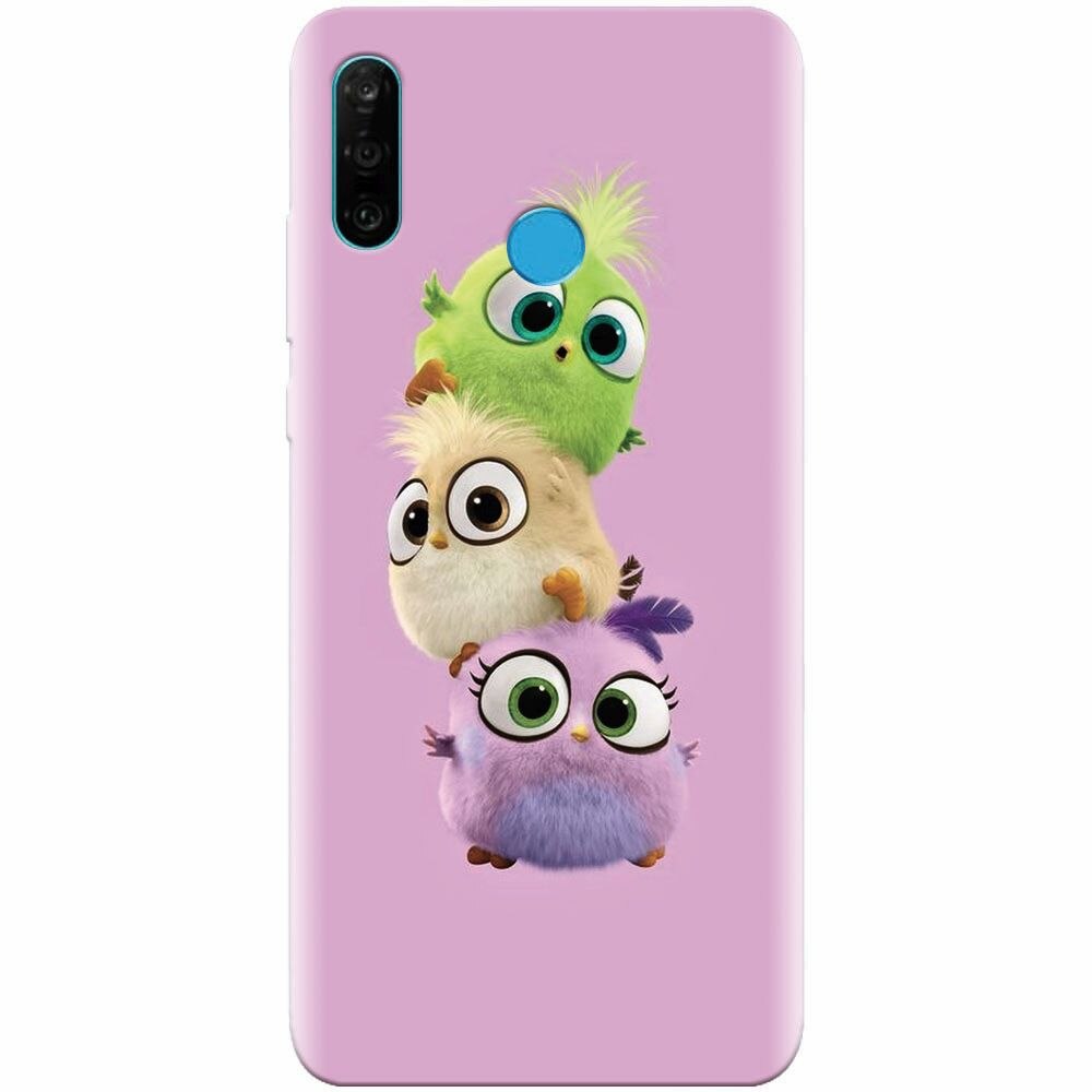 Husa silicon pentru Huawei P30 Lite, Baby Birds