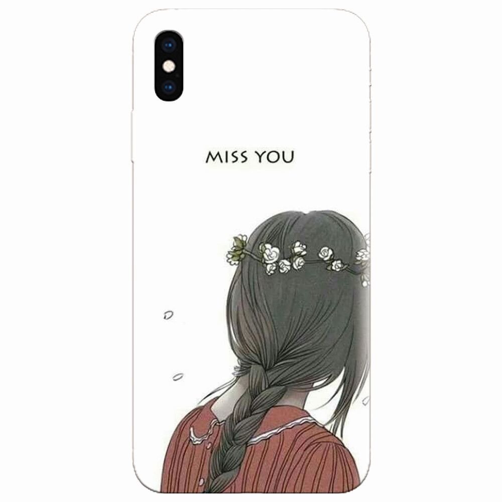 Husa silicon pentru Apple Iphone XS, Miss You