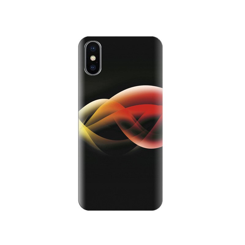 Husa silicon IPHONE X Black Background Abstracts