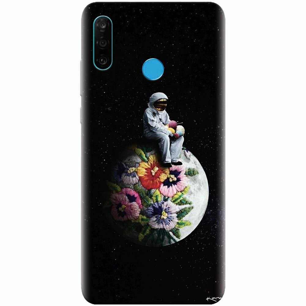 Husa silicon pentru Huawei P30 Lite, Astronaut
