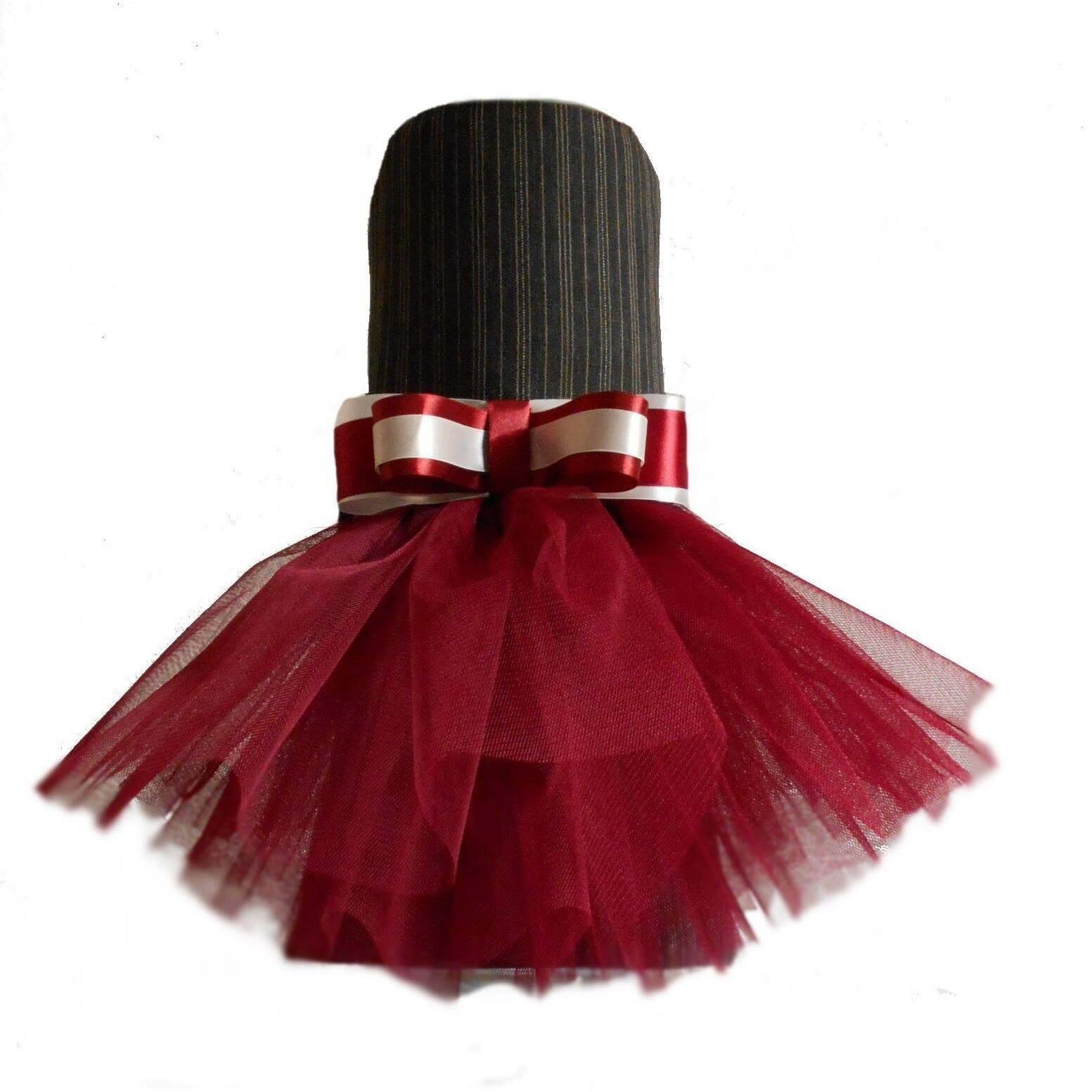 Rochie caini , Peta's , Cocktail gri-bordo 38-40 cm