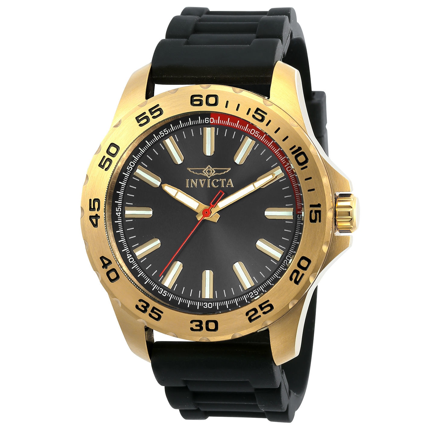 Ceas barbatesc INVICTA Pro Diver 21941, quartz, otel, auriu, 100m