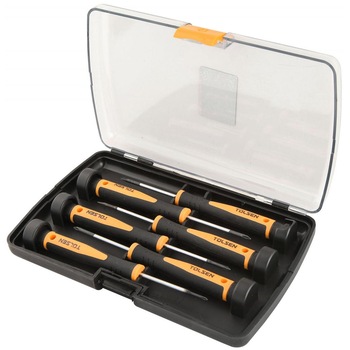 Set 6 buc surubelnite de precizie Cr-V Autentic Tolsen Set 6 buc surubelnite de precizie Cr-V Autentic Tolsen