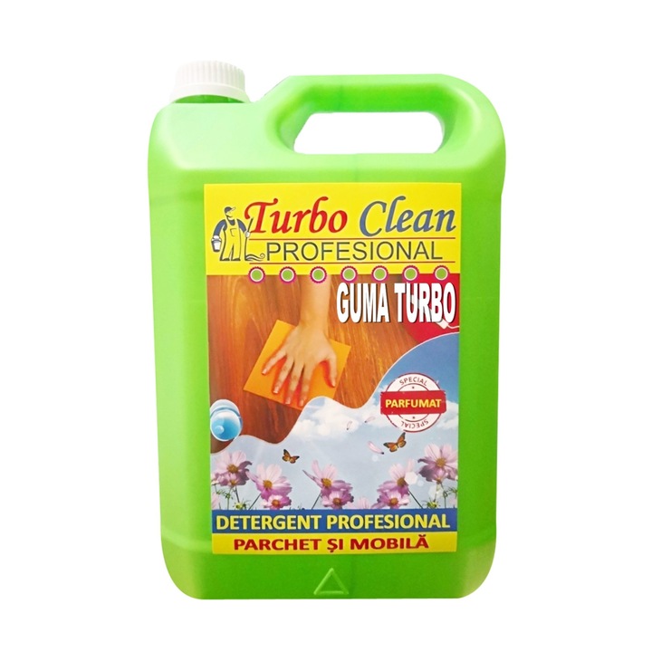 Detergent parchet 5 litri profesional cu aroma de guma turbo