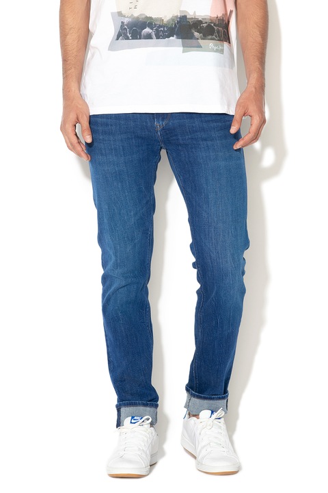 Pepe Jeans London, Hatch slim fit farmernadrág, Kék, W36-L32