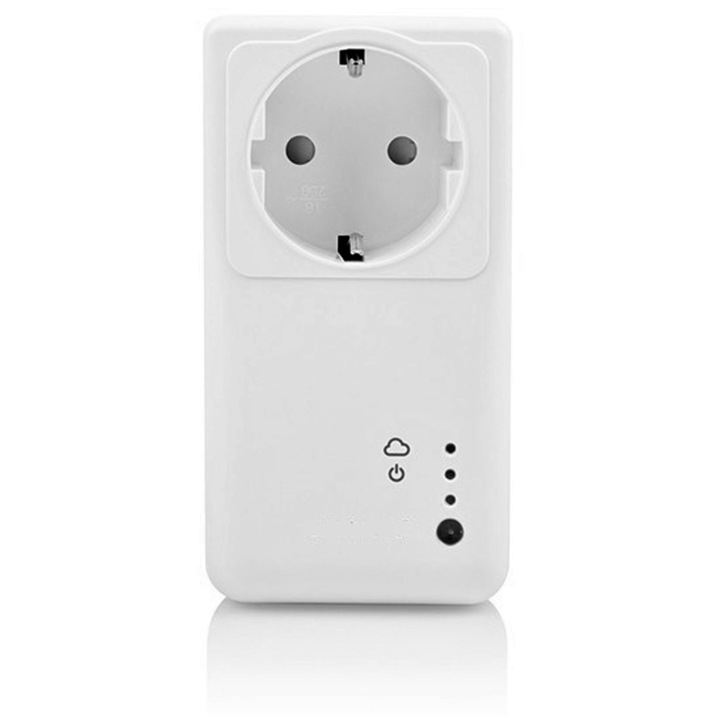 Priza inteligenta, Smartwares, SH4-99951NE, 2 bucati, Aplicatie iOS/Android, Alb