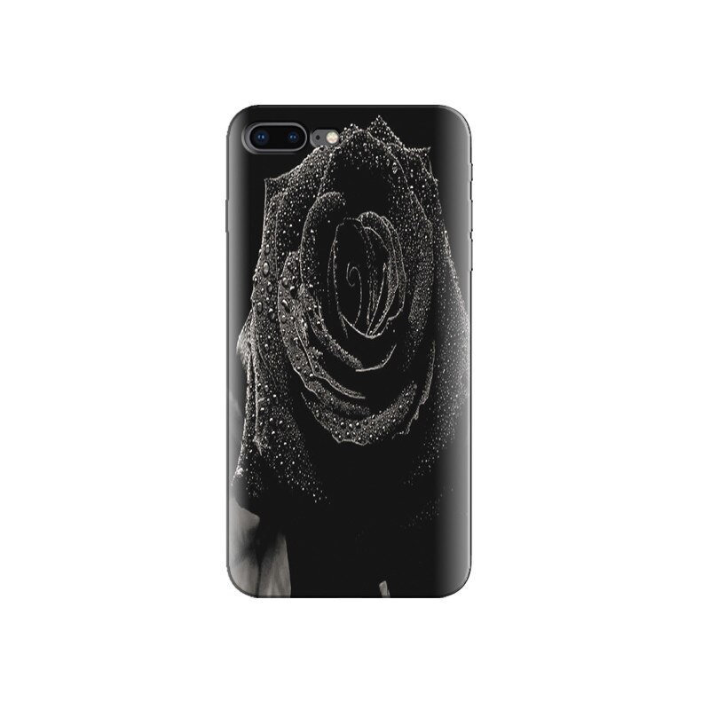 Husa Iphone 7 Plus Black Rose Nature Flowers