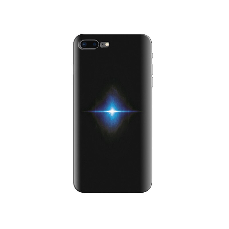 Husa Iphone 7 Plus Black With Blue Lighting