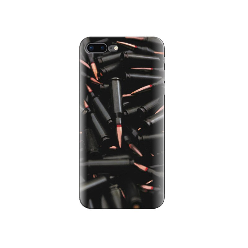 Husa Iphone 7 Plus Black Bullet Military Gun Weapon