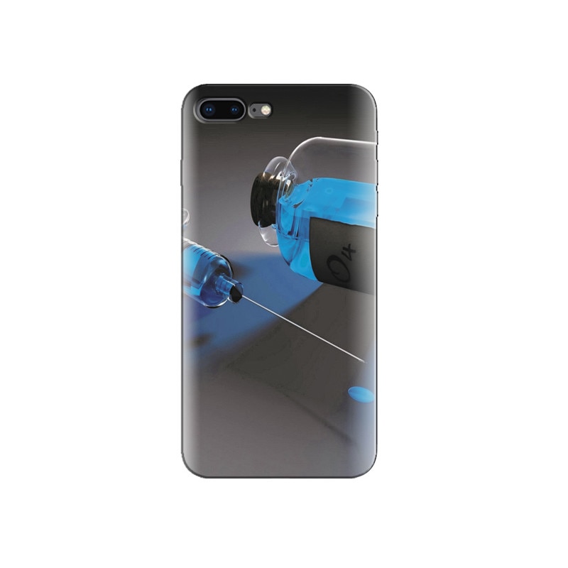 Husa Iphone 7 Plus Blue Liquid Drug In Glass Bottle