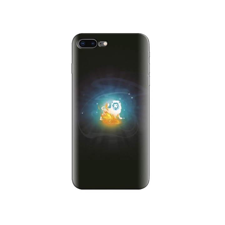 Husa Iphone 7 Plus Leo Zodiac с тъмно син фон Hqs