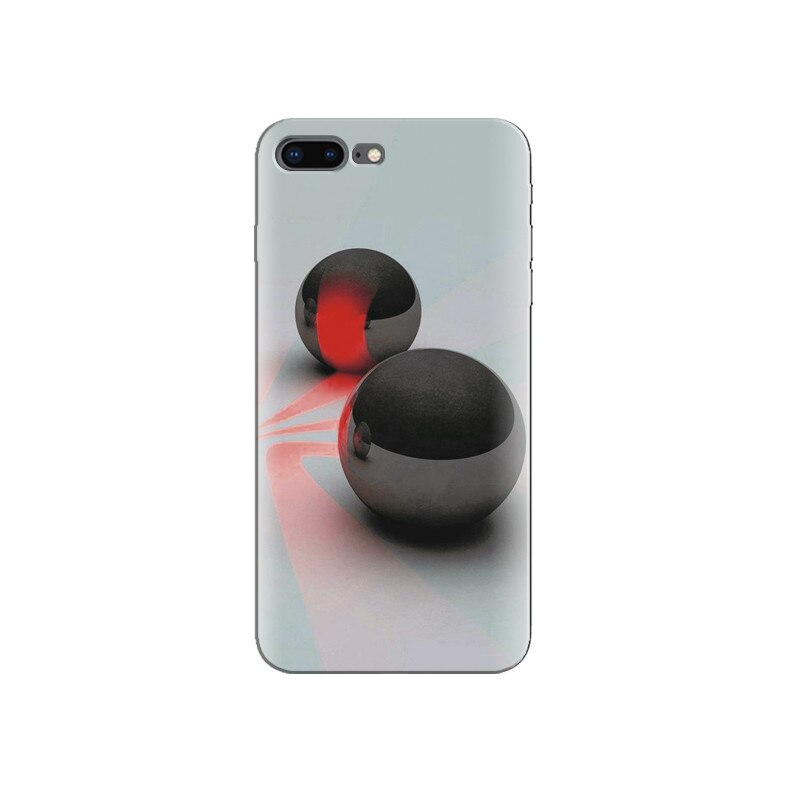 Husa Iphone 7 Plus Lighting Black And Red Balls Nice