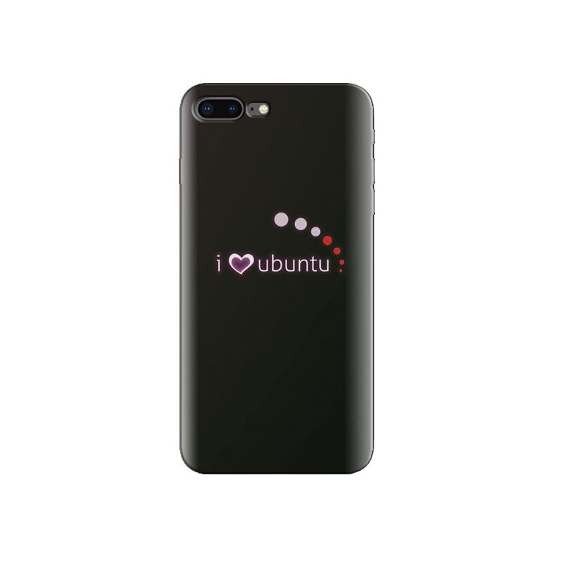 Husa Iphone 7 Plus I Love Ubuntu Linux Technology