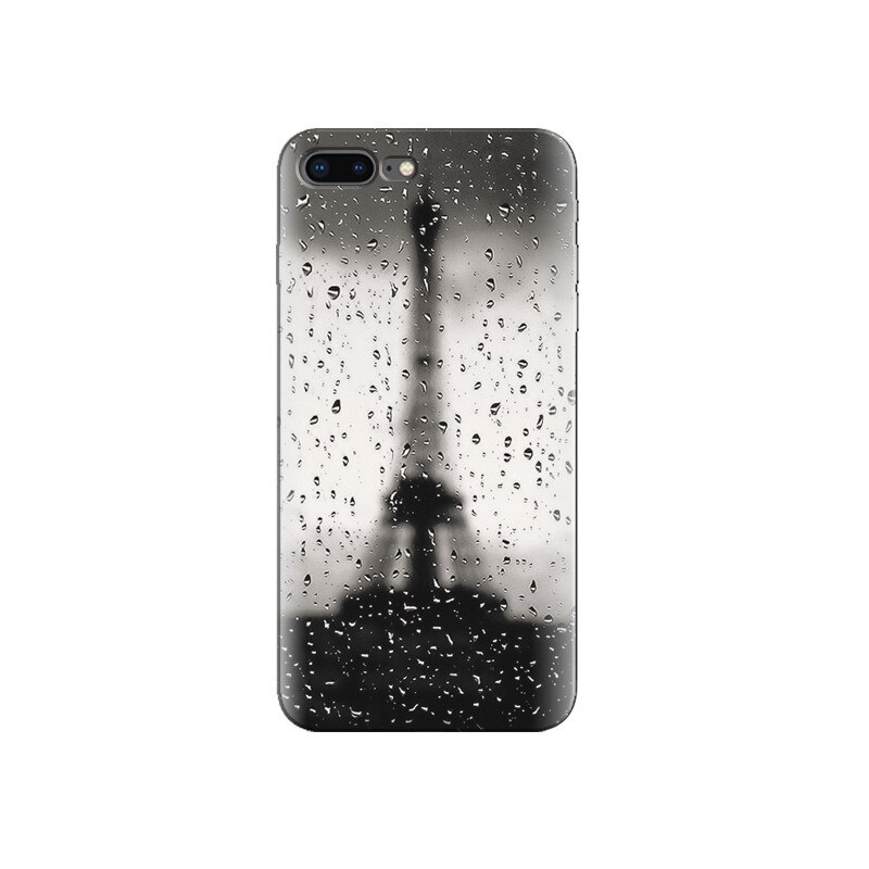 Husa Iphone 7 Plus Iphones Of Black And White Eiffel Tower With Water Drops