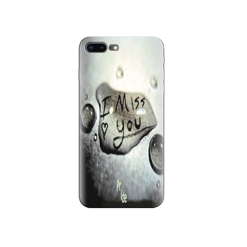Husa Iphone 8 plus I Miss U Write In Drop Of Water Hqs