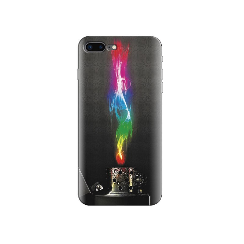 Husa Iphone 7 Plus Lighter Lighting Fire Cool Background