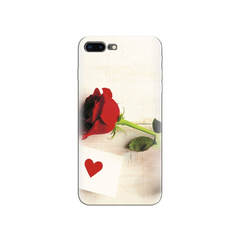 Husa Iphone 7 Plus Rose With Letter