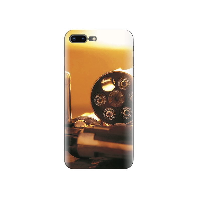 Husa Iphone 8 plus Revolver With Handgun Cartridges