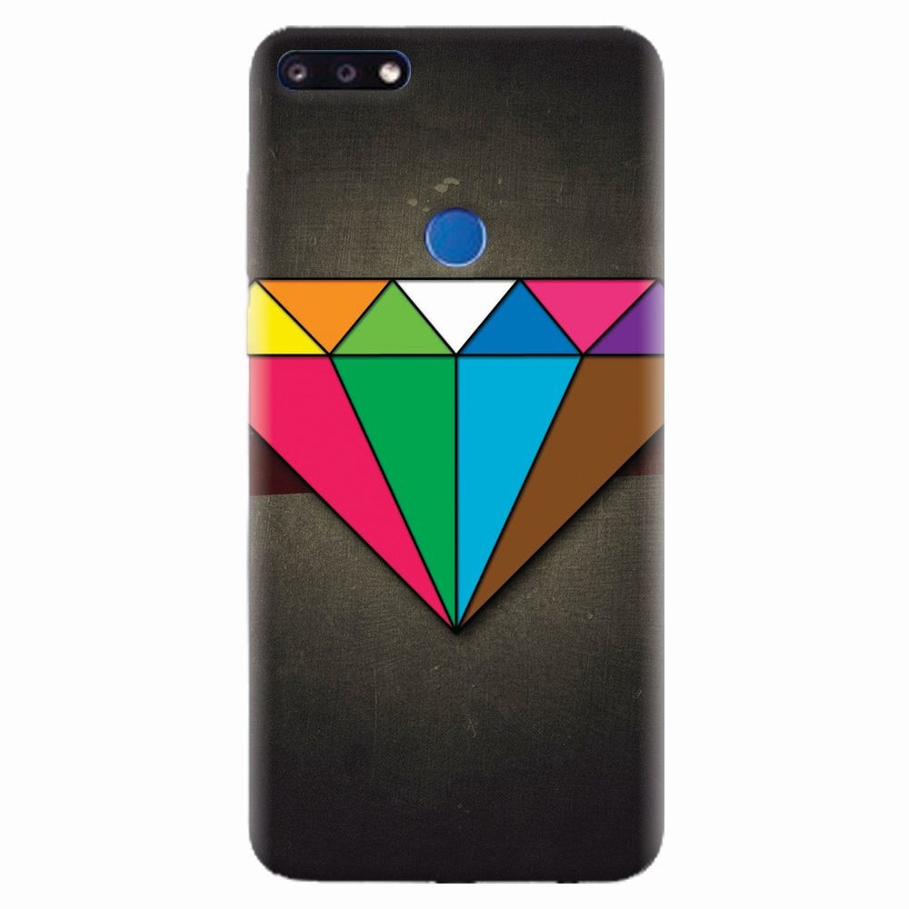 Husa silicon pentru Huawei Y7 Prime 2018, Colorful Diamond