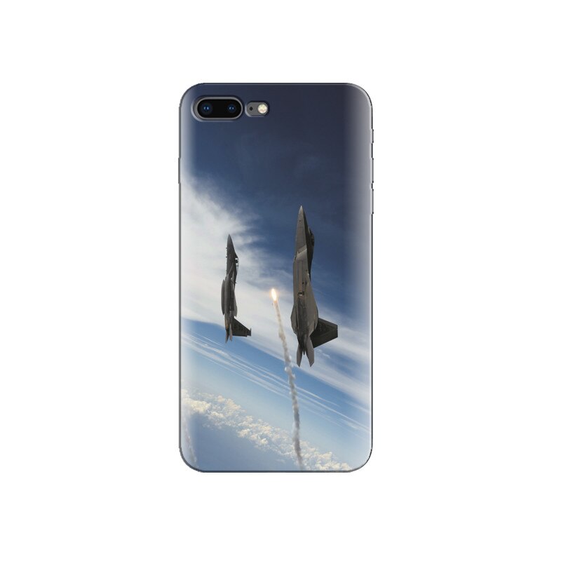 Husa Iphone 7 Plus Usa Military Plane Flying In Sky Background