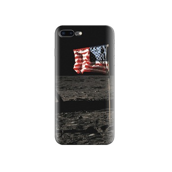 Husa Iphone 7 Plus Usa National Flag On Moon Husa Iphone 7 Plus Usa National Flag On Moon