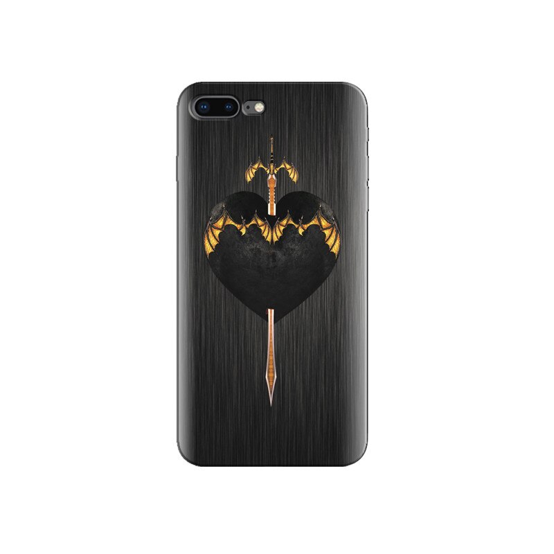 Husa Iphone 7 Plus Sword In Heart With Black Background