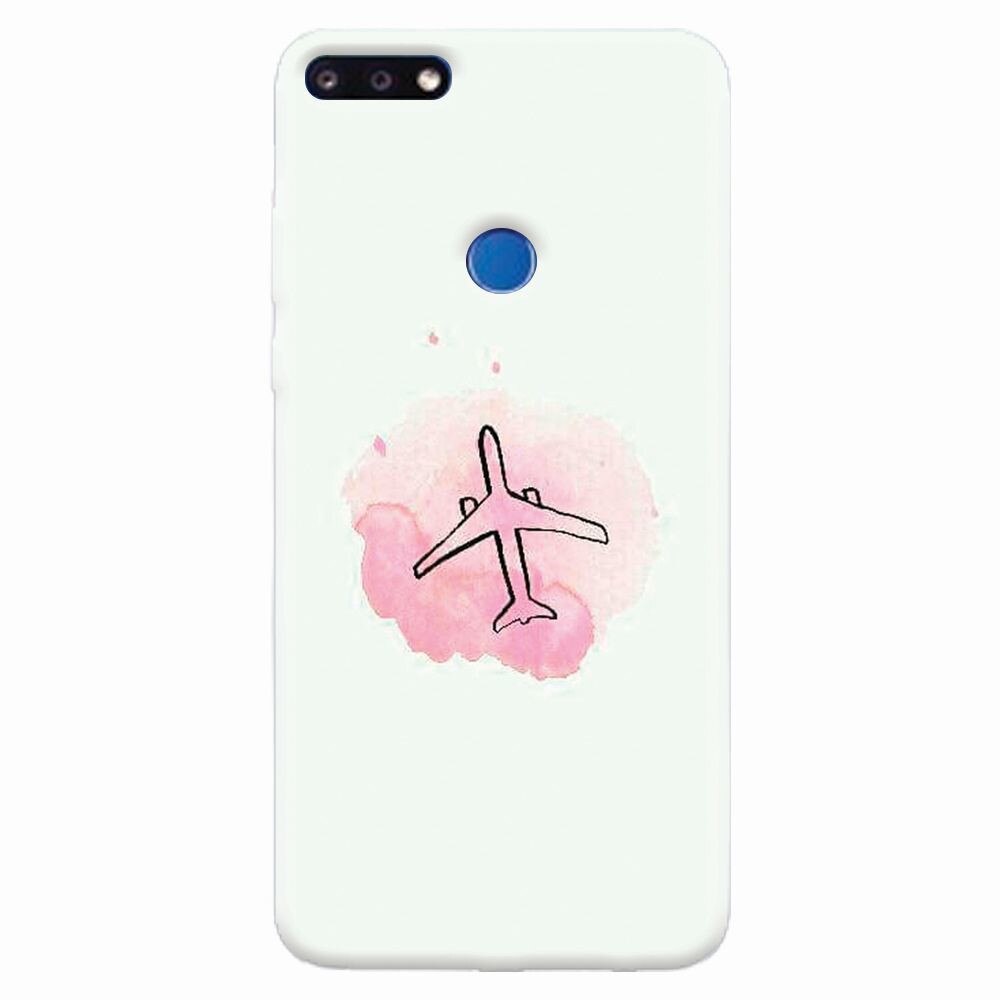 Husa silicon pentru Huawei Y7 Prime 2018, Airplain