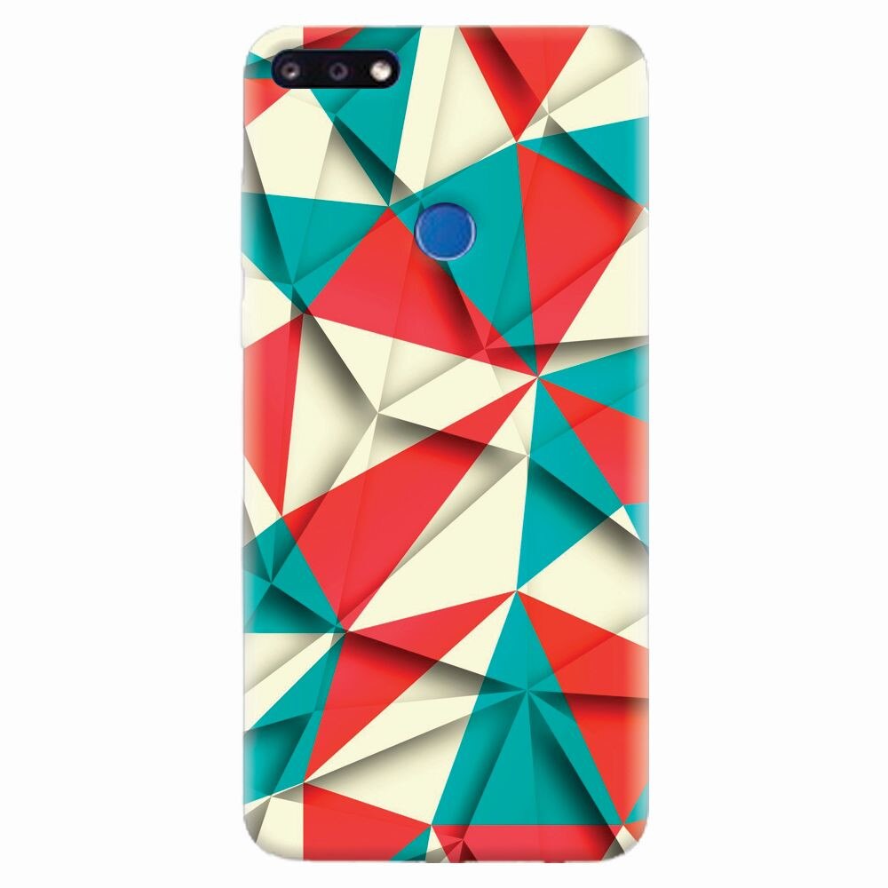 Husa silicon pentru Huawei Y7 Prime 2018, Abstract Vector