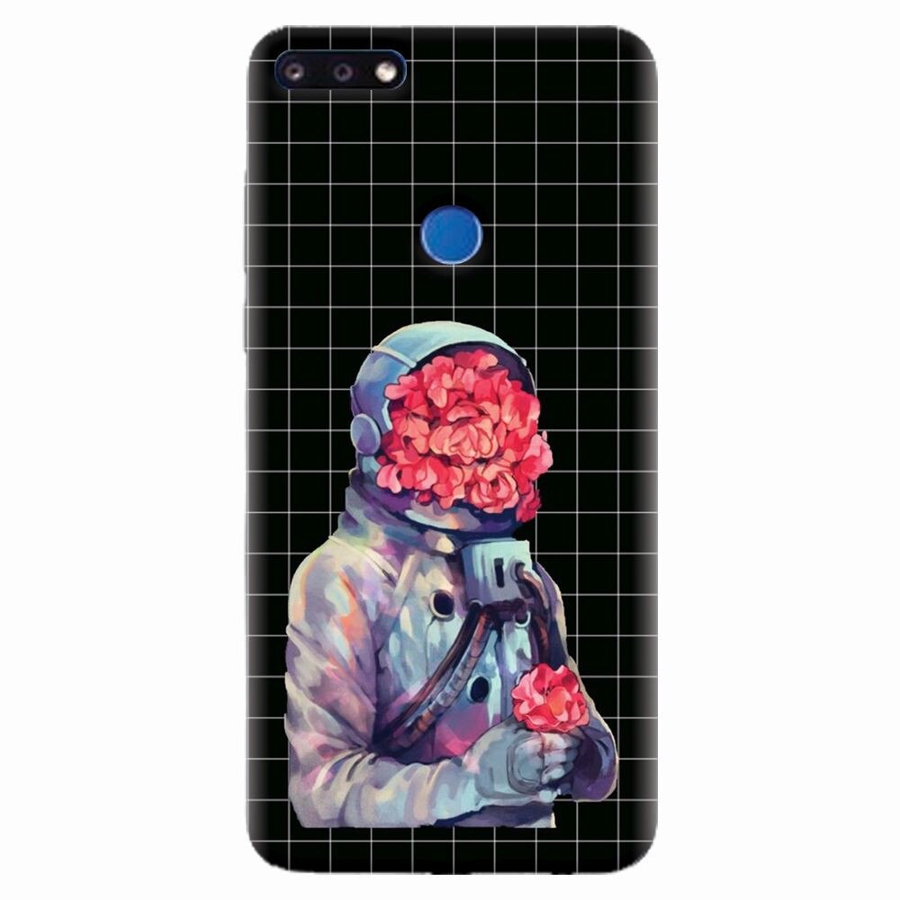 Husa silicon pentru Huawei Y7 Prime 2018, Astronaut Love