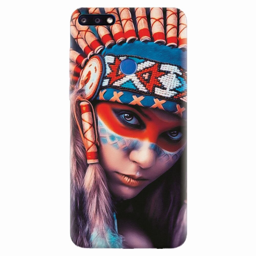 Husa silicon pentru Huawei Y7 Prime 2018, Attractive Girl Model