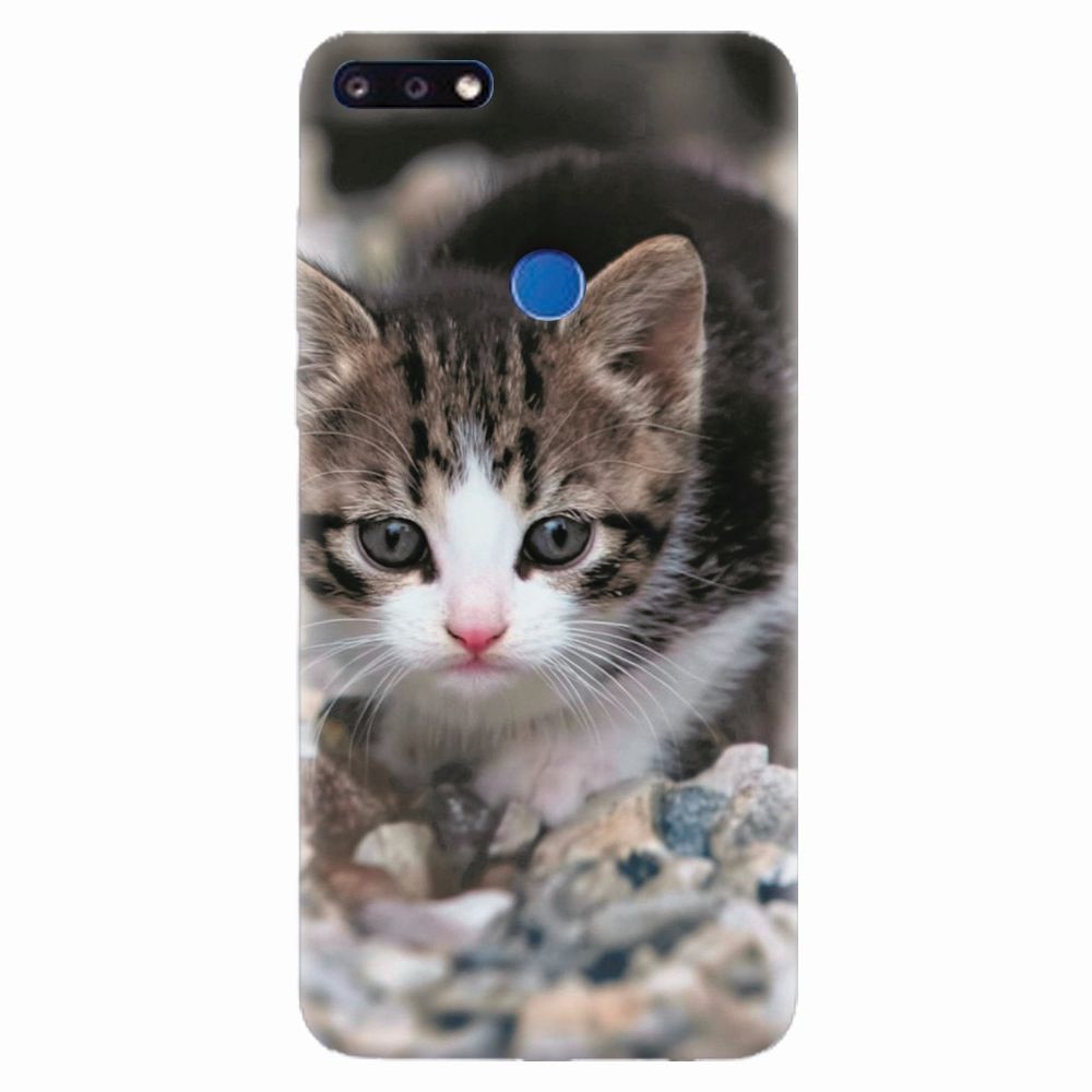 Husa silicon pentru Huawei Y7 Prime 2018, Animal Cat