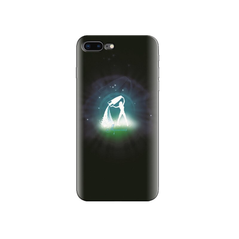 Husa Iphone 7 Plus Aquarius Zodiac With Dark Blue Background