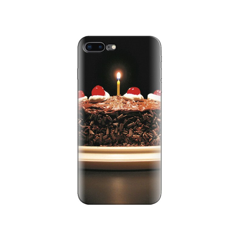 Husa Iphone 8 plus Chocolate Cake With Lighting Candle