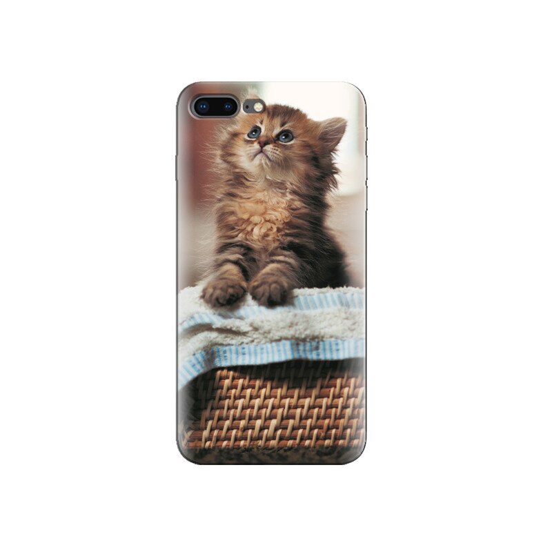 Husa Iphone 7 Plus Cute Brown Kitten