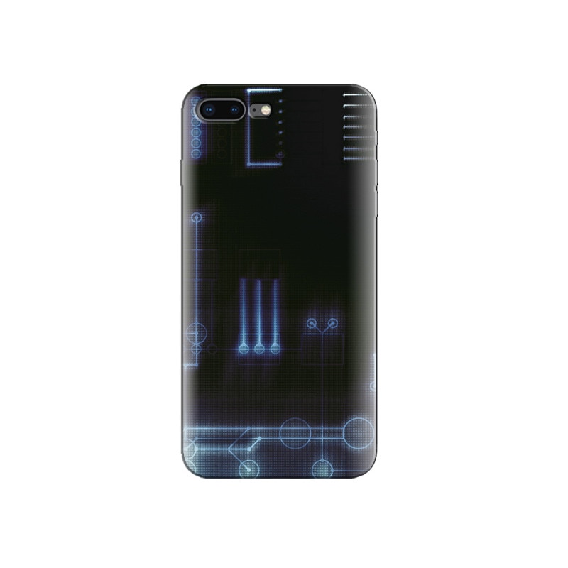 Husa Iphone 7 Plus Digital Blue Light Resolution 640 X 1136