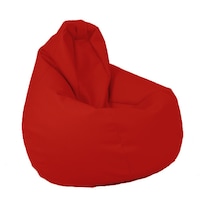 Fotoliu Mic Copii (4-14 ani) Nirvana Light - Teteron Red (pretabil la exterior),husa detasabila, umplut cu perle polistiren