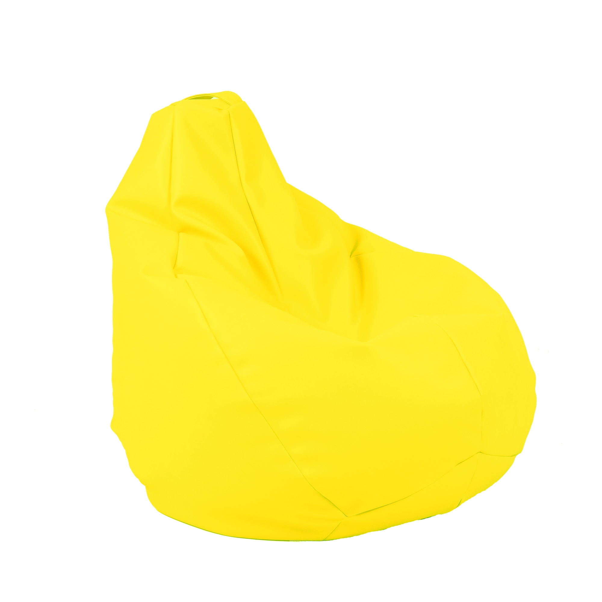 Fotoliu Pufrelax beanbag pentru Copii,4-14 ani, Nirvana Light Teteron, Yellow Quince, pretabil la exterior, husa detasabila, plin cu poliestiren