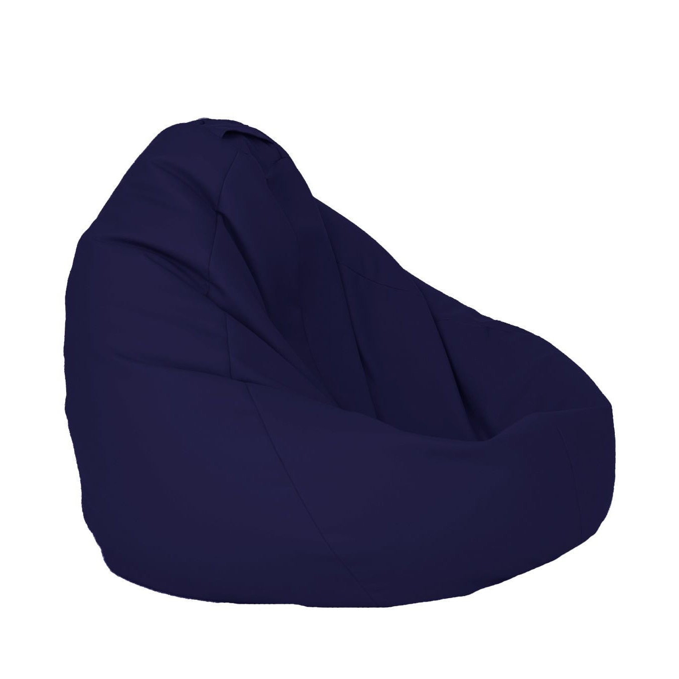 Fotoliu Mediu Nirvana Grande - Bleumarin (pretabil si la exterior) umplut cu perle polistiren (beanbag marca Pufrelax) Fabricat in Romania