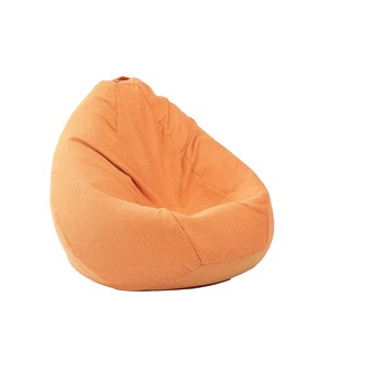 Fotoliu Pufrelax tip Sac Nirvana Grande Gama Premium Textil, Terracotta Orange, husa detasabila, umplut cu perle polistiren Fotoliu Pufrelax tip Sac Nirvana Grande Gama Premium Textil, Terracotta Orange, husa detasabila, umplut cu perle polistiren