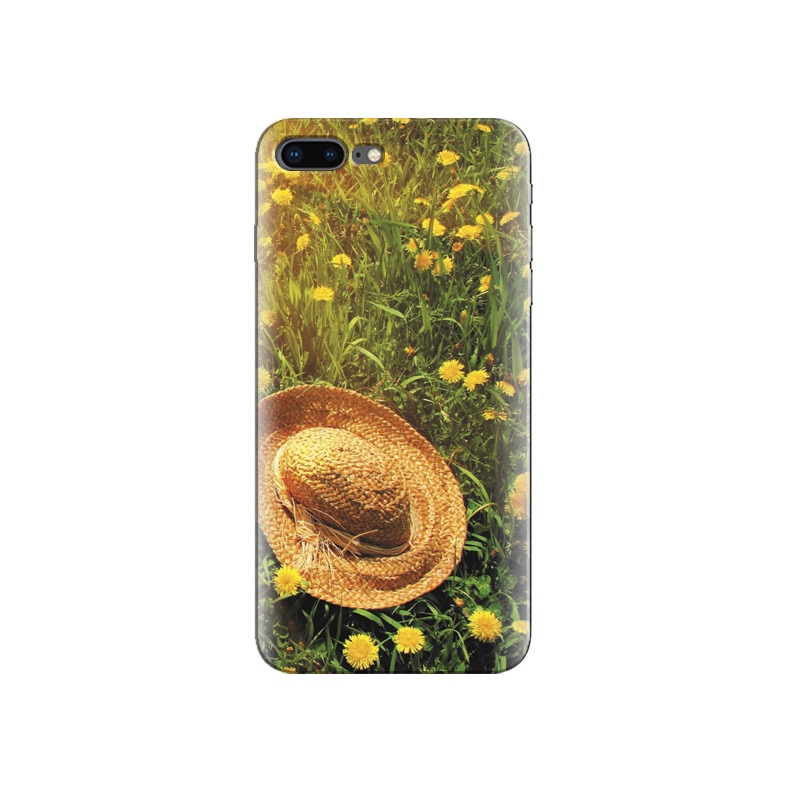 Husa Iphone 7 Plus Hat On Green Grass And Yellow Dandelions