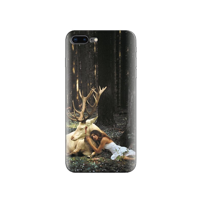 Husa Iphone 8 plus Girl Alone With Deer Sad