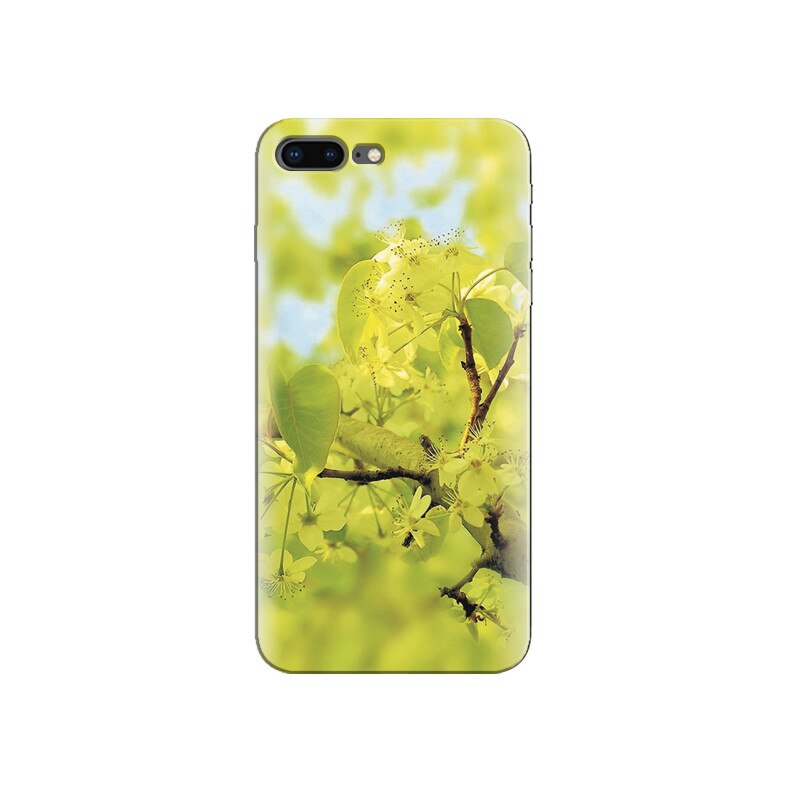 Husa Iphone 8 plus Green Flower With Leaf Hd