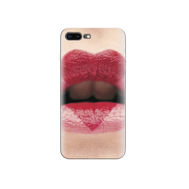 Husa Iphone 7 Plus Girls Hot Strawberry Lipstick Background